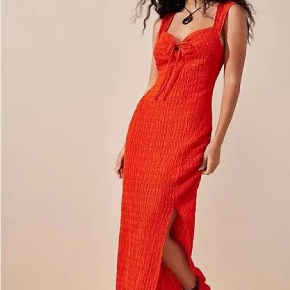Free People 	
Eleni Bodycon Midi tangerine tango